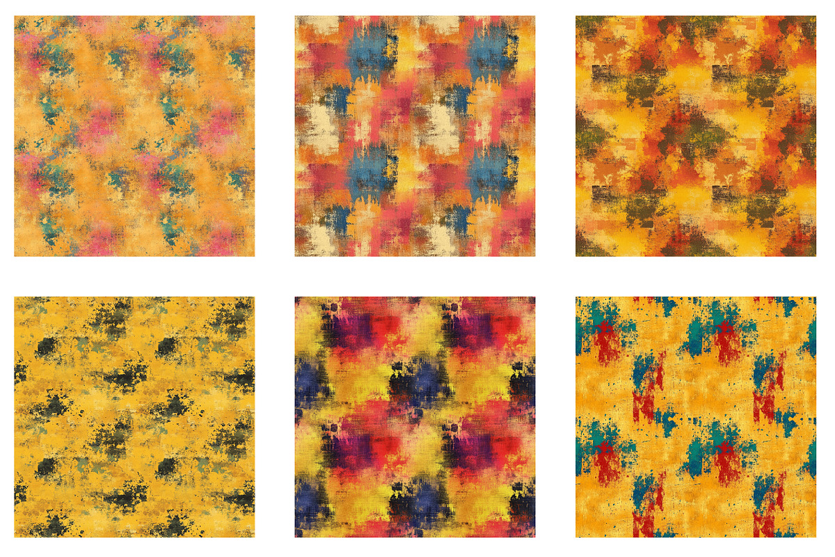 Colorful Grungy Gold Digital Paper, an Illustration by Designworld (Photo 5 of 5)