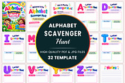 Alphabet Scavenger Hunt, a Stationery Template by Shumaya (Thumbnail 1 of 4)