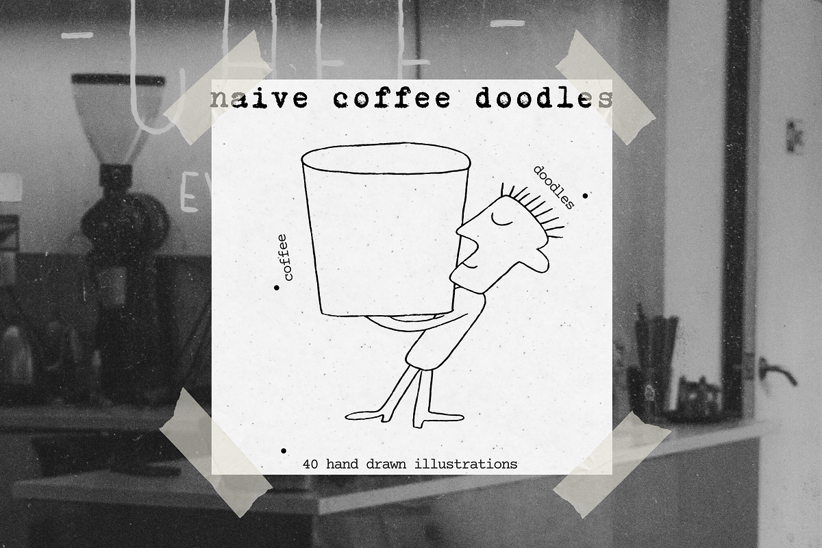 Naive Coffee Doodles, a Food Illustration by Veyla (Photo 3 of 16)