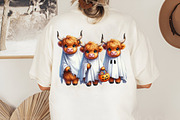 Halloween Highland Cow Png, an Illustration by Designworld (Thumbnail 3 of 5)