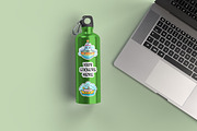 Stainless Steel Water Bottle Mockup, an Advertising Mockup by Rami's Mockups (Thumbnail 5 of 9)