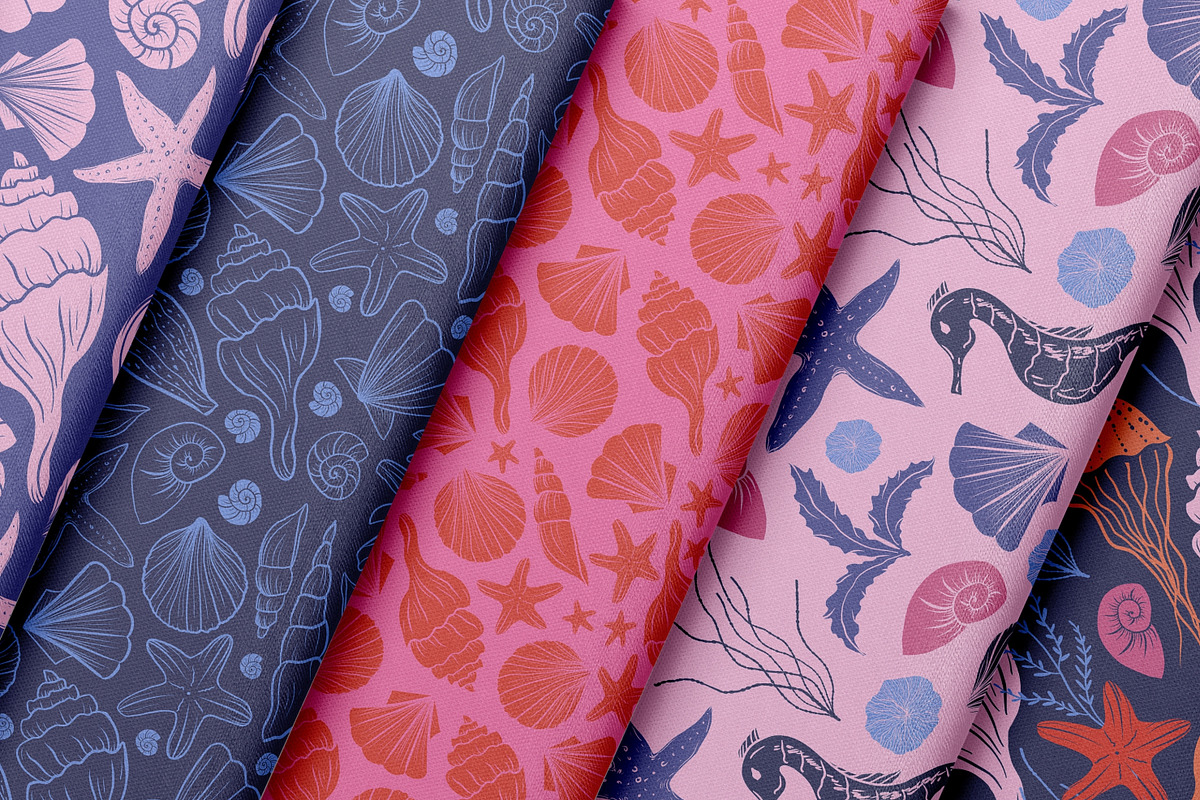 Hand-Drawn Marine Clipart & Patterns, a Decorative Illustration by CapriceMeDesigns (Photo 20 of 21)