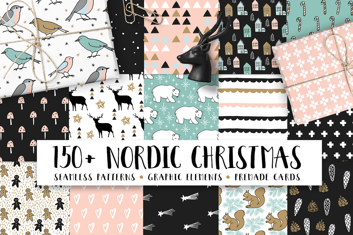 150+ Nordic Christmas set, a Decorative Illustration by Tabita's shop (Photo 1 of 8)