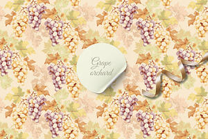 GRAPE ORCHARD - Seamless Pattern