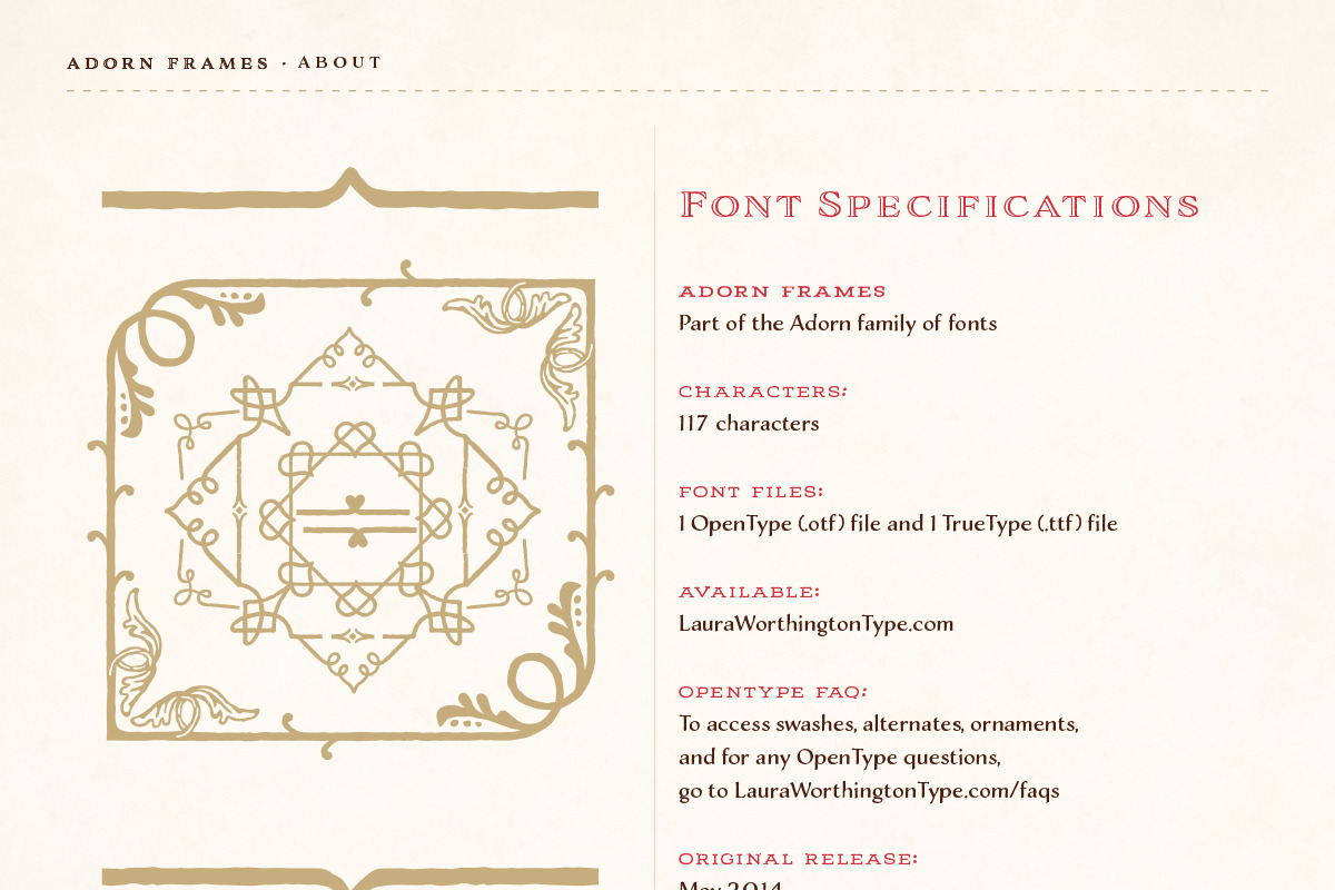 Adorn Collection, a Sans Serif Font by Laura Worthington (Photo 54 of 62)