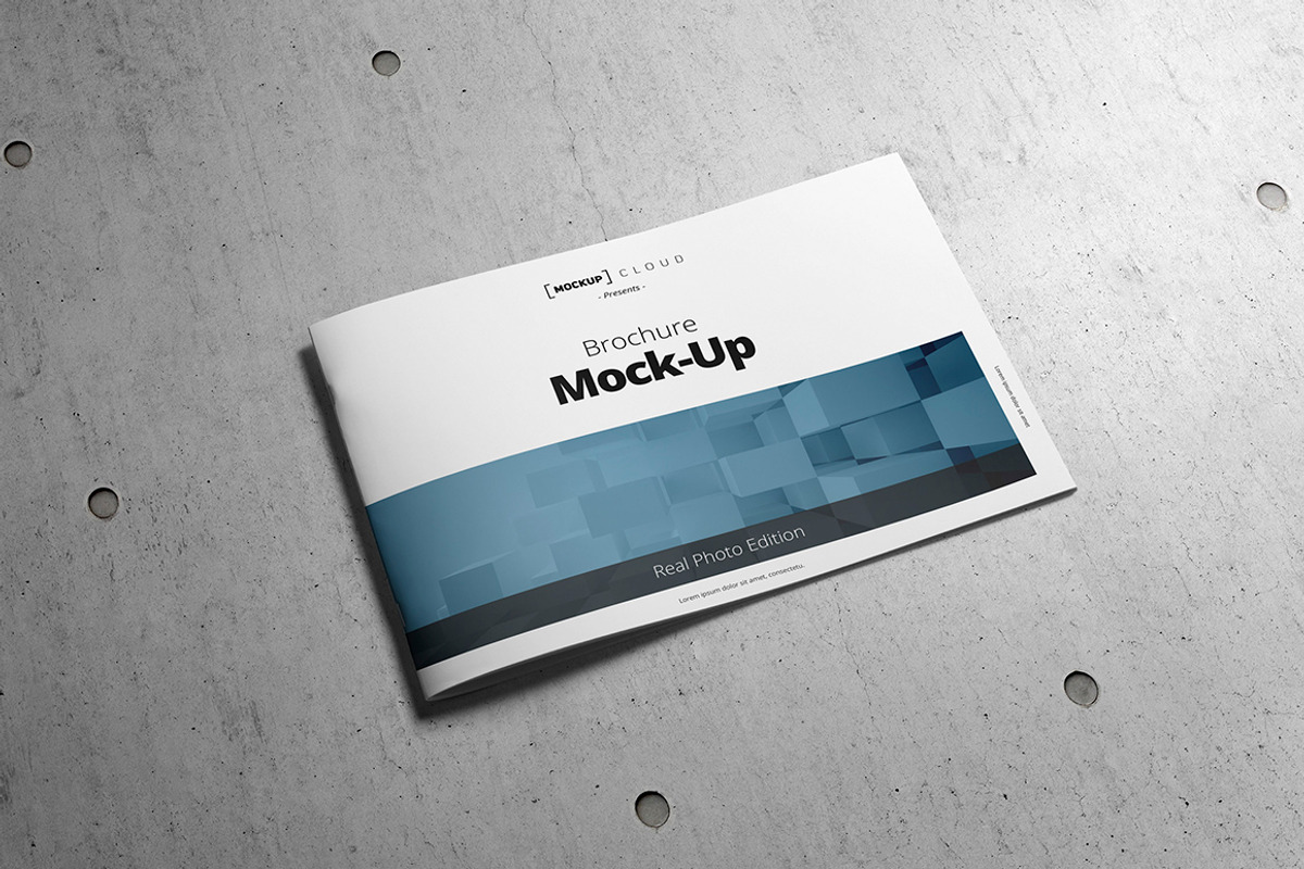 Brochure Mock-Up / A4 Landscape, a Print Template by Mockup Cloud (Photo 1 of 5)