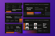 Black Gradient Project Proposal PPT, a Presentation Template by Aiyari Graphic (Thumbnail 4 of 5)