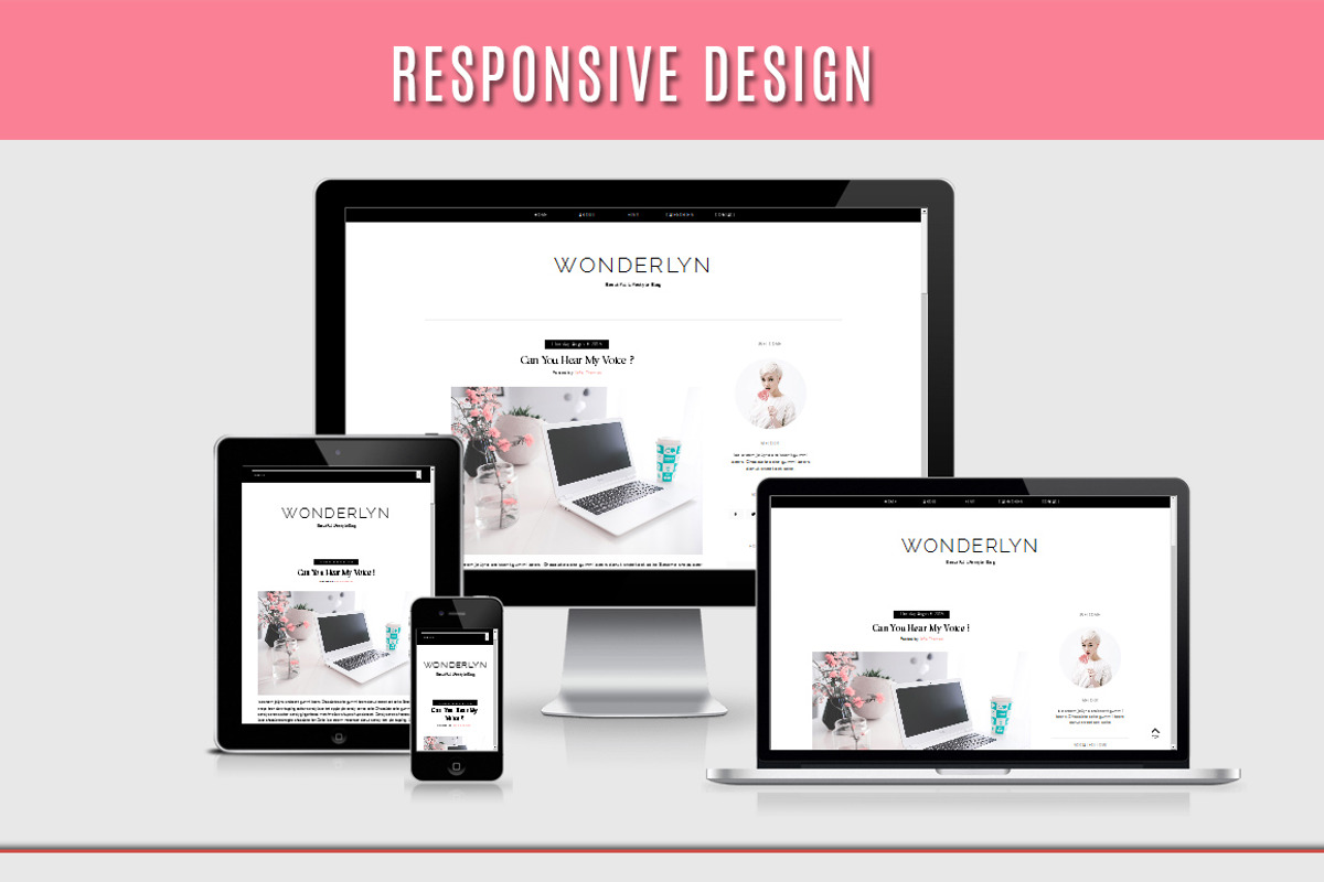 Blogger Template - Wonderlyn, a Websites & App Template by Vefio Themes (Photo 3 of 3)