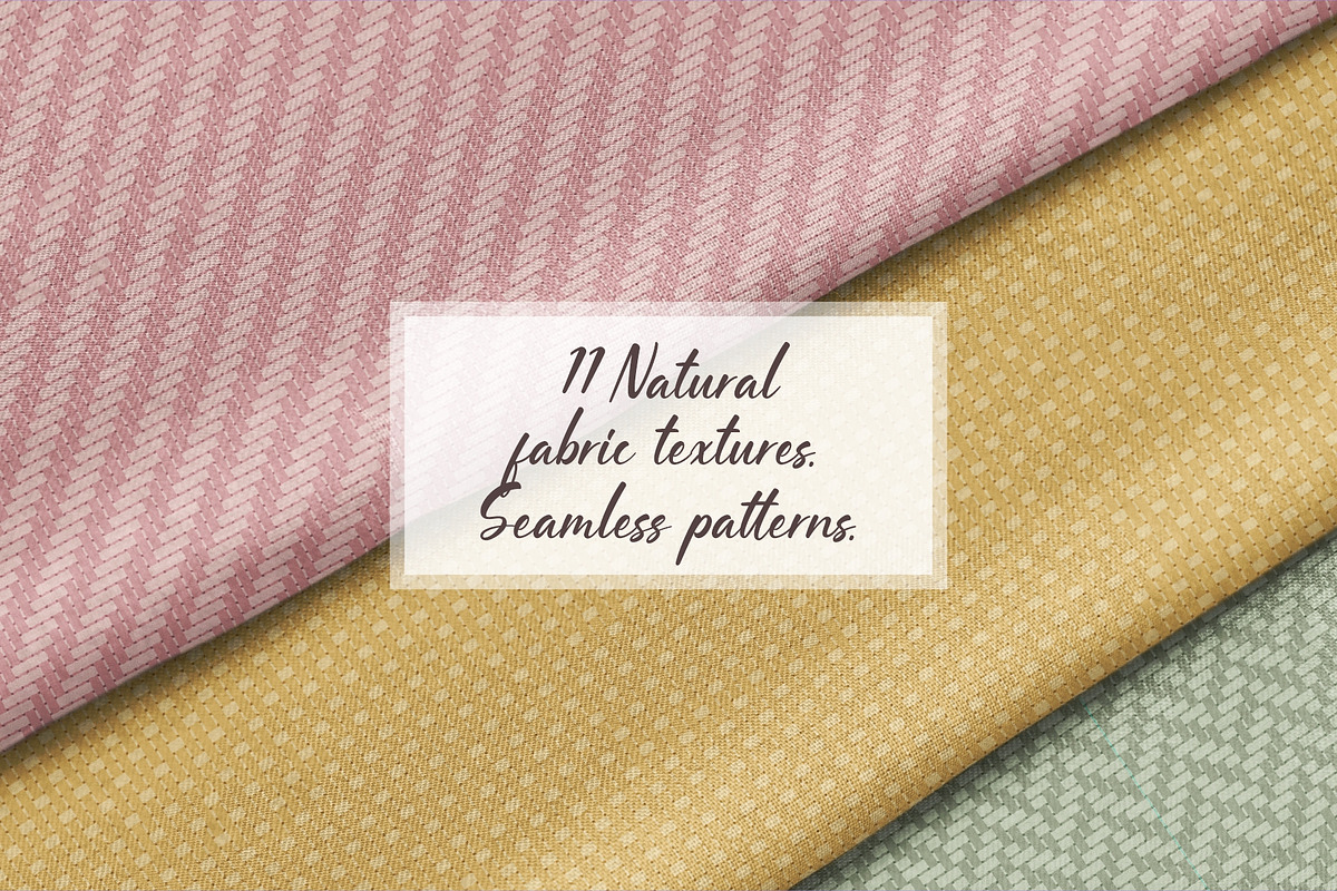 Fabric textures. Seamless patterns, a Texture Graphic by LartGraphics (Photo 1 of 7)