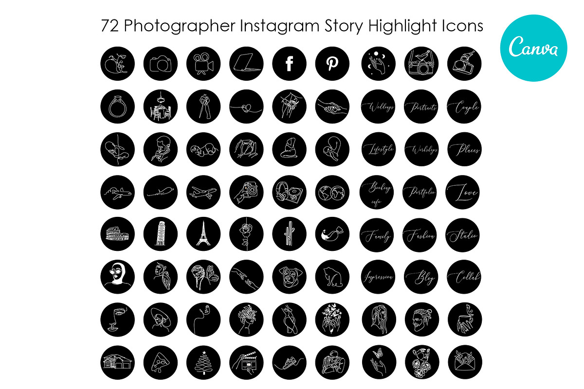 Photographer instagram highlights, a Social Media Template by velychko.ua (Photo 8 of 10)