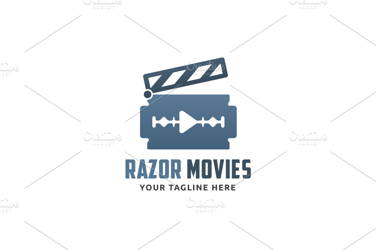 Razor Movies Logo, a Branding & Logo Template by Martin-Jamez (Photo 1 of 3)