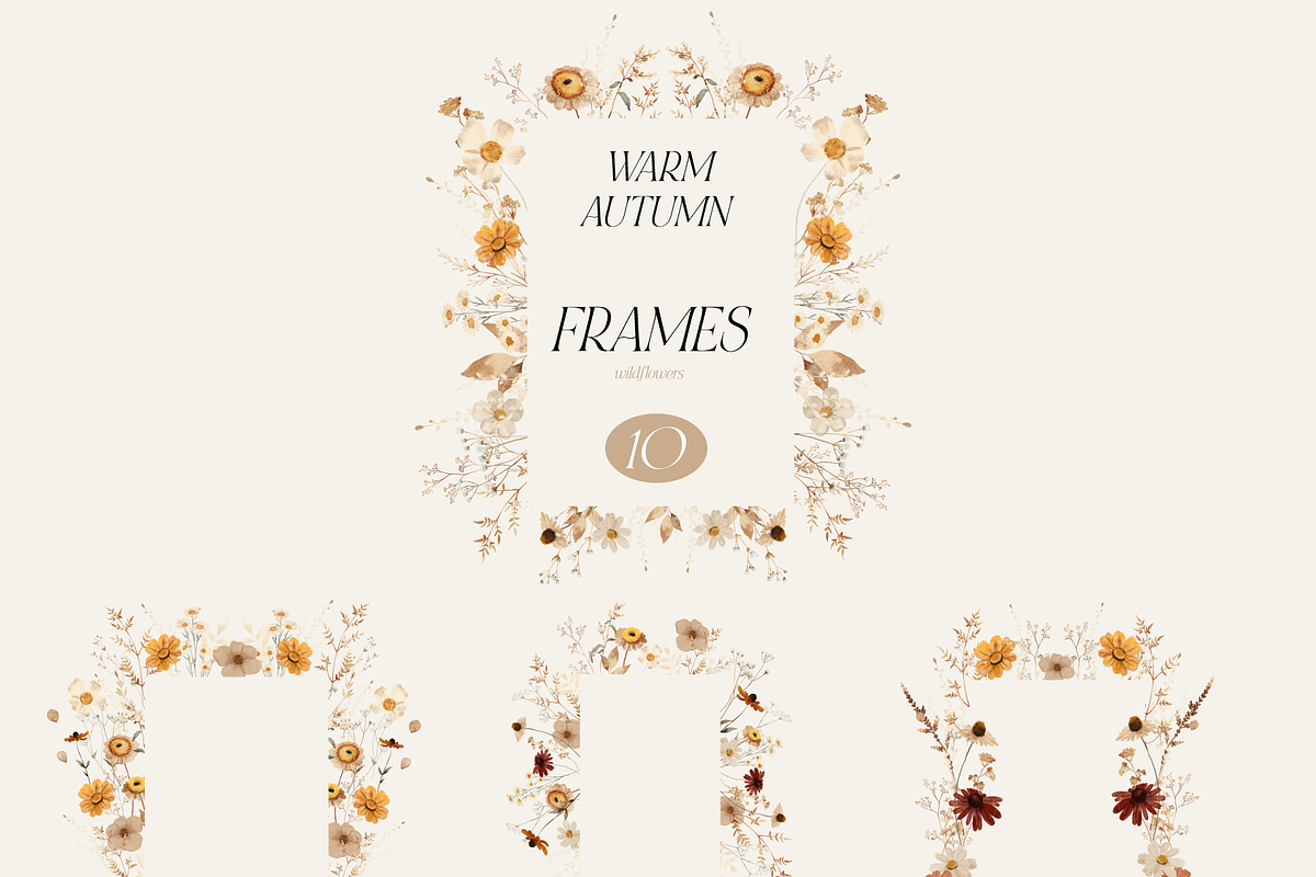 Warm AUTUMN - wildflower collection, a Seasonal Illustration by Youksy (Photo 5 of 17)