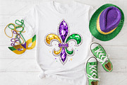 Fleur De Lis Mardi Gras PNG, an Illustration by Canvas Craft (Thumbnail 5 of 6)