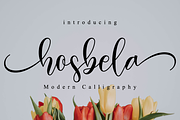 Hosbela Script, a Script Font by Nissa Studio (Thumbnail 1 of 12)