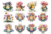 Whimsical Spring Butterfly Clipart, an Illustration by DreamArtGraphic (Thumbnail 2 of 5)