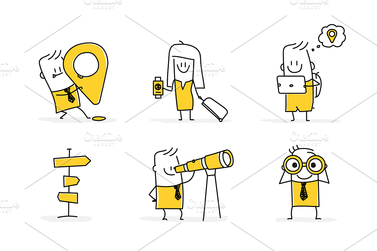 Stick Figures - Travelling, a Person Illustration by Anna Semenchenko (Photo 2 of 2)