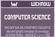 Computer Science Font, a Sans Serif Font by weknow (Thumbnail 1 of 8)