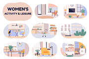Women’s Daily Life Clipart Bundle, a Food Illustration by IRSYART (Thumbnail 2 of 10)