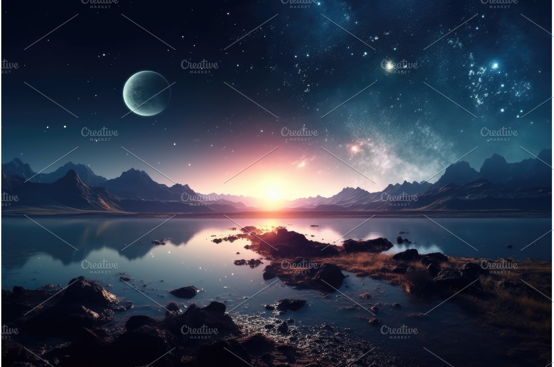 shot of a beautiful planet and the, a Nature Photo by Sergey Kotenev