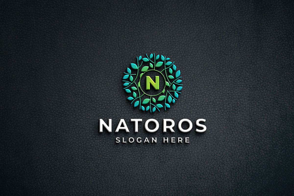 Leaf Letter N Logo, a Branding & Logo Template by Design_Planet (Photo 1 of 2)