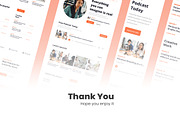 Podcast Web Design, a Wireframe Template by INSPR STD (Thumbnail 5 of 5)