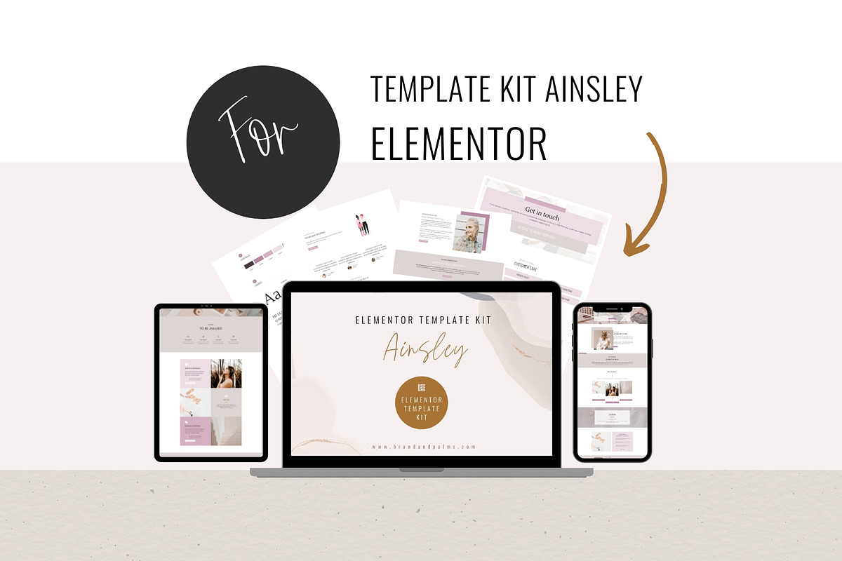 Elementor Template Kit Ainsley, a WordPress Template by Brand & Palms (Photo 8 of 8)