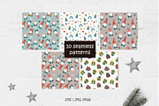 Christmas Gnomes and  Patterns, a Wallpaper Graphic by Nafanya (Thumbnail 8 of 12)