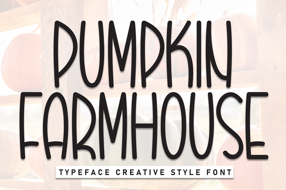 Pumpkin Farmhouse | Script Font, a Script Font by Scratchones (Photo 1 of 8)