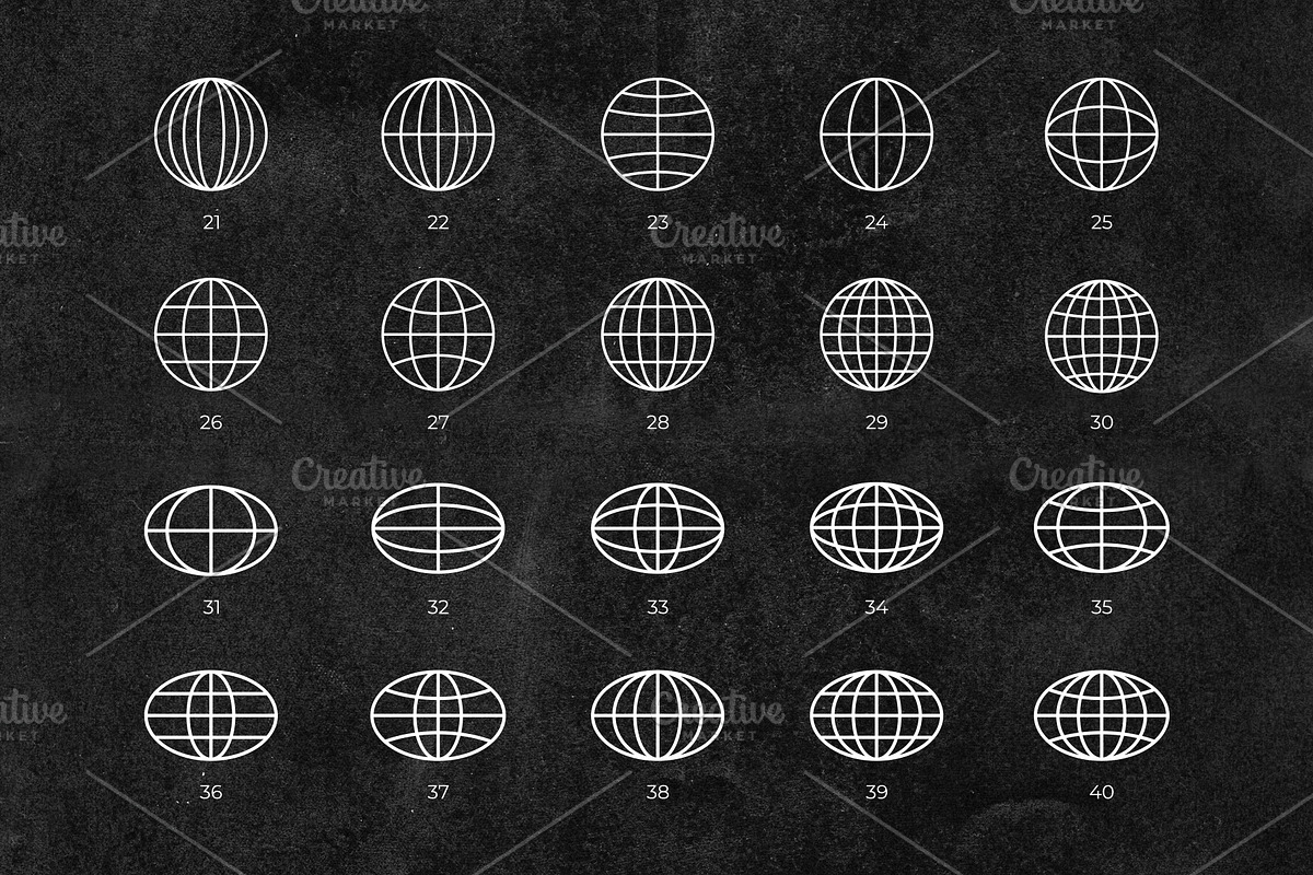 60 Vector Shapes Set - AI, EPS, PNG, a Graphic by Kojaif (Photo 3 of 4)