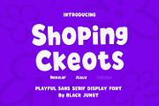 Shoping Ckeots, a Sans Serif Font by Black Junst (Thumbnail 1 of 7)