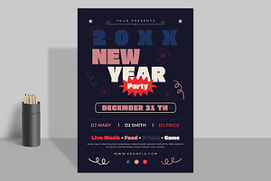 New Year Celebration Event Flyer, a Flyer Template by ContestDesign