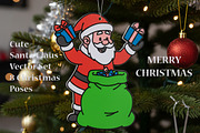 Santa Claus Vector Set – 8 Poses, a Seasonal Illustration by Guten Tag Vector (Thumbnail 2 of 3)