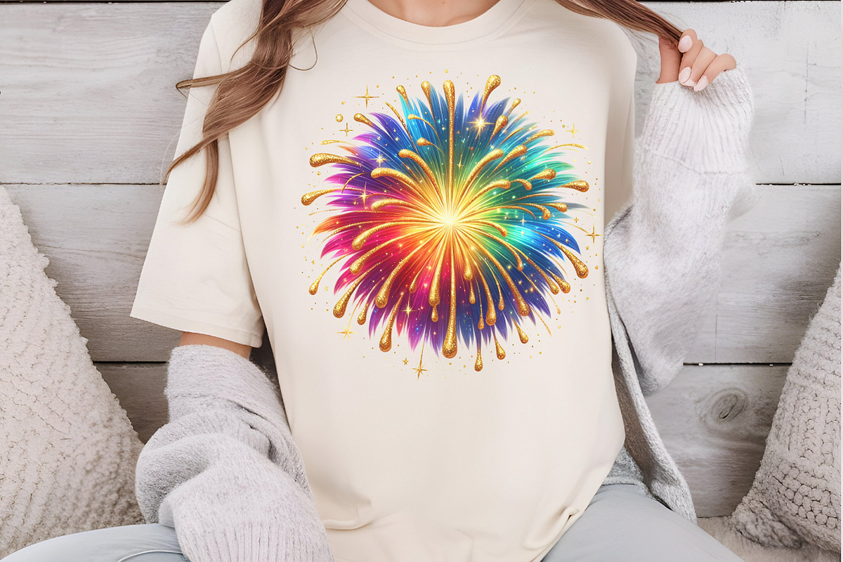 Happy New Year Fireworks Clipart, an Illustration by DreamCafeArt (Photo 5 of 7)