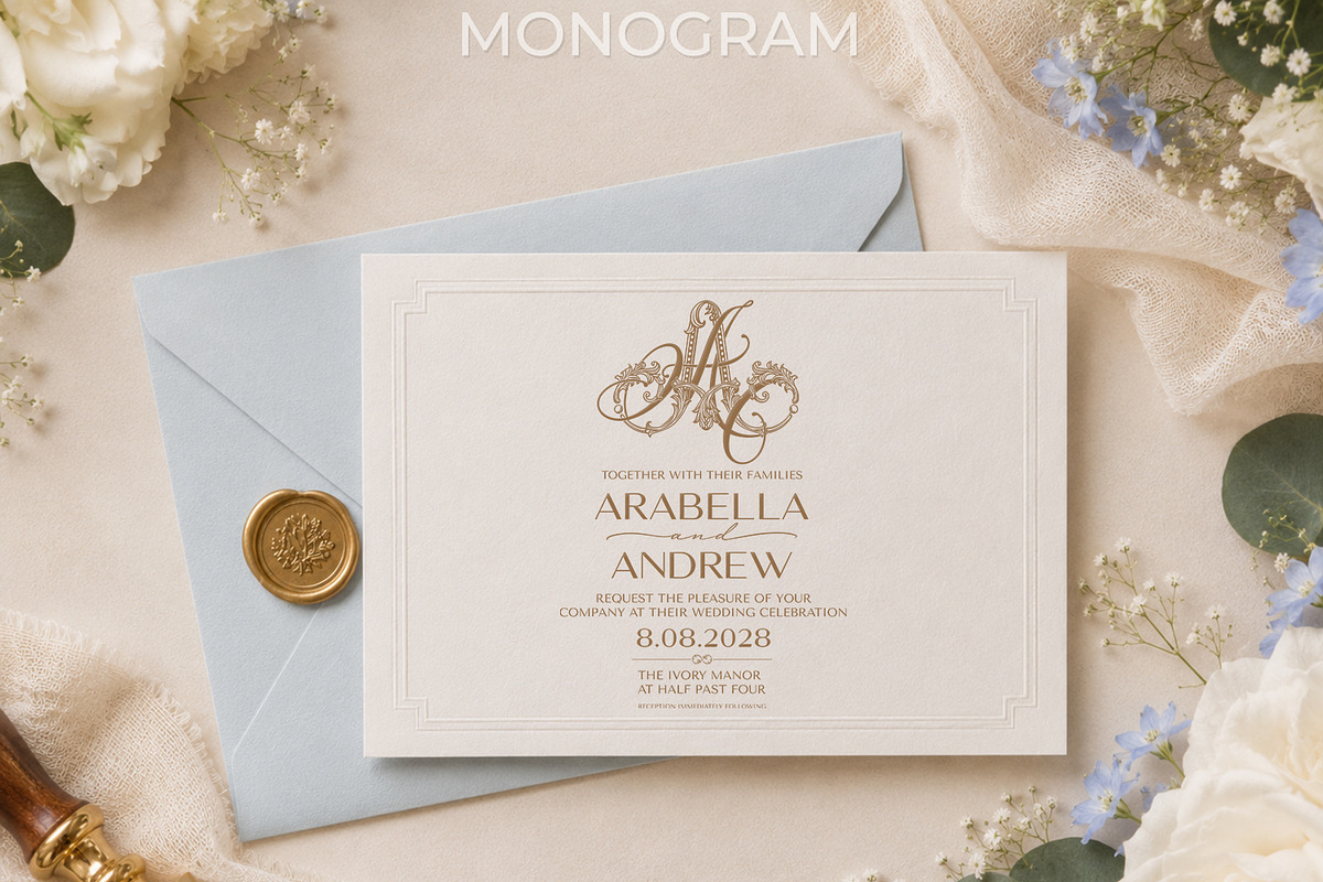 AA Wedding Monogram Logo, a Branding & Logo Template by LogoAV (Photo 4 of 11)