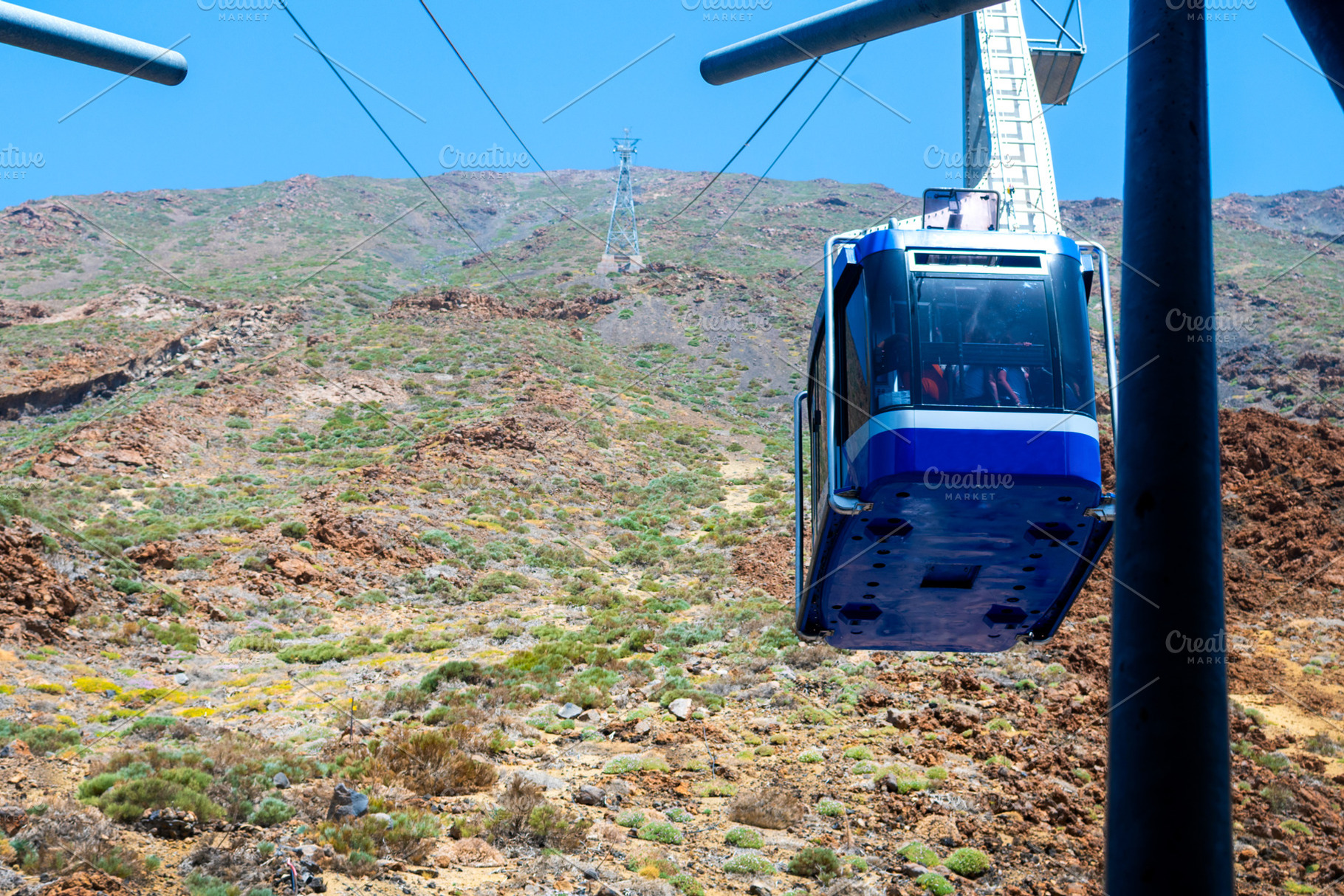 Teide cable car in Tenerife, Canary Islands, Spain, a Transportation Photo by etorres69