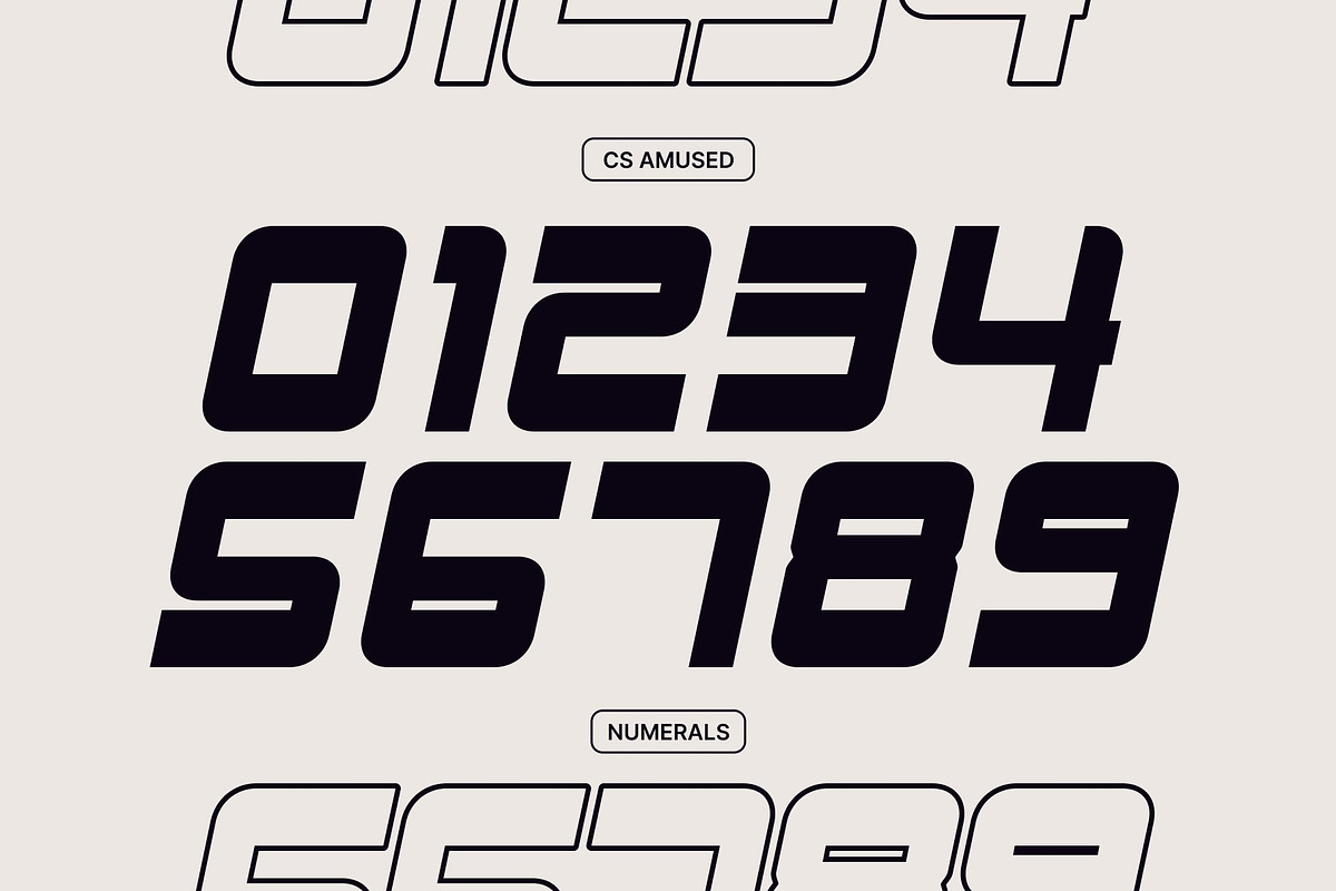 CS Amused – Techno Font, a Sans Serif Font by Craft Supply Co. (Photo 5 of 8)