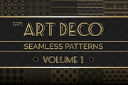 Art Deco Seamless Patterns Vol 1, a Pattern Graphic by Wingsart Studio (Thumbnail 1 of 4)