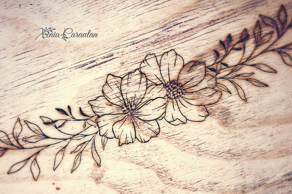 Fine Line Floral Borders SVG Bundle, a Decorative Illustration by CaraulanStore (Photo 10 of 10)