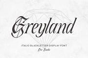 Greyland – Elegant Blackletter Font, a Blackletter Font by din-studio.com (Thumbnail 1 of 12)