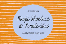 Magic Shoelace Handwritten Font Duo