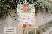 Farm Animal Birthday Welcome Sign, a Templates & Theme by VeliusCreativeStudio (Thumbnail 2 of 3)