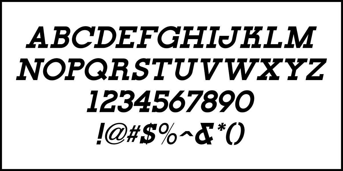 Cinema Serif JNL, a Slab Serif Font by Jeff Levine Fonts (Photo 5 of 5)