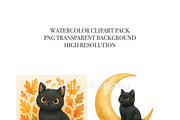18 Black Cat Clipart, an Animal Illustration by Pati Charm Studio (Thumbnail 5 of 8)