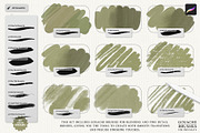Realistic Gouache Procreate Brushes, a Brush Add-On by Julia Dreams (Thumbnail 3 of 11)