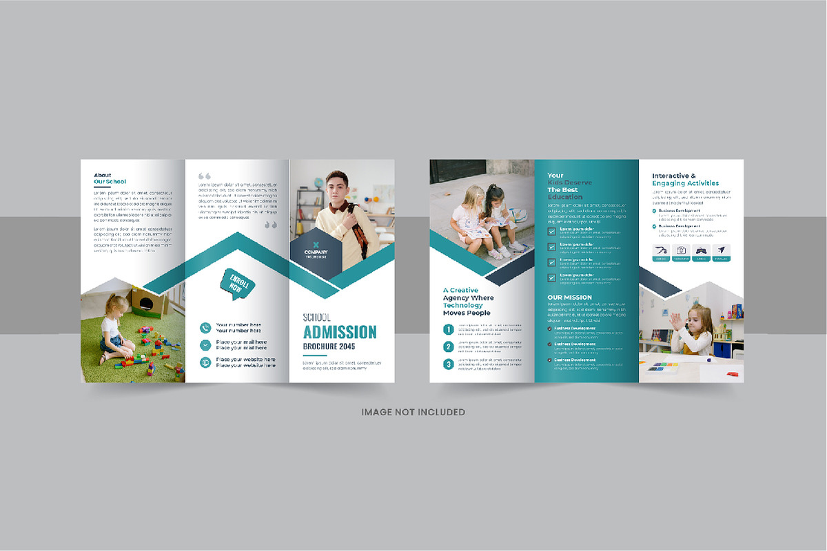 School admission trifold brochure, a Brochure Template by Pavel_design