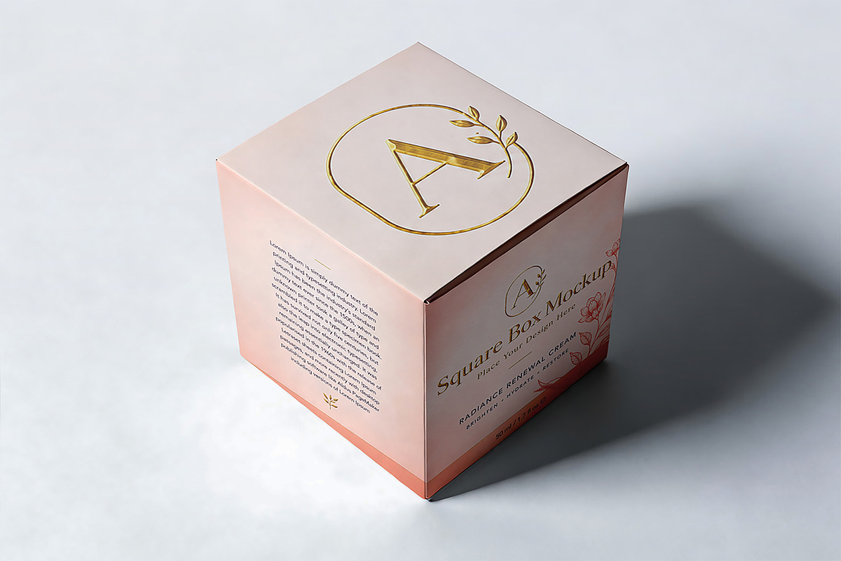 Square Box Mockup, a Packaging Mockup by Pitchlook.Studio (Photo 3 of 4)