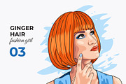 Vector Ginger Hair Girl, a Person Illustration by Iryna Denysova (Thumbnail 4 of 4)