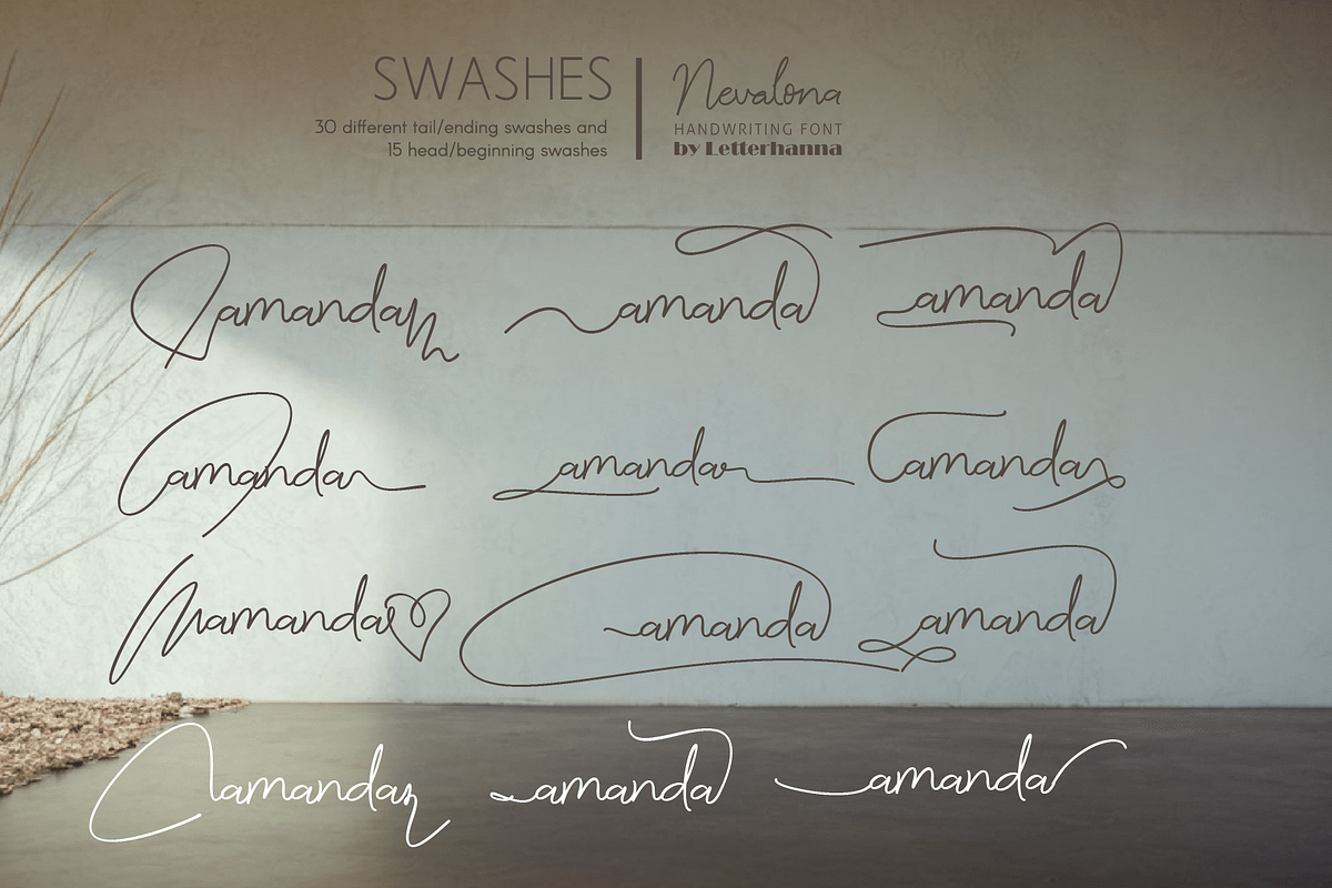 Nevalona Font, a Handwritten Font by Letterhanna Studio (Photo 10 of 16)