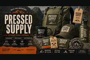 Pressed Supply, a Sans Serif Font by Art StoreID (Thumbnail 9 of 10)