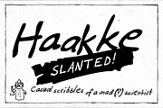 Haakke Slanted, a Sans Serif Font by dawnland (Thumbnail 1 of 4)